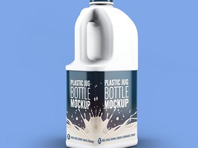 桶装牛奶包装样机