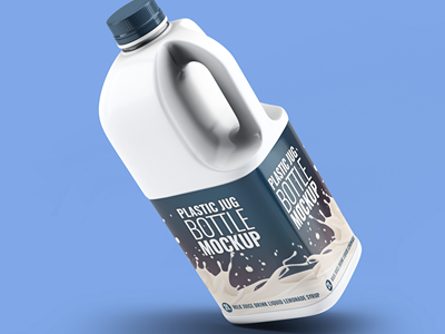 桶装牛奶包装样机