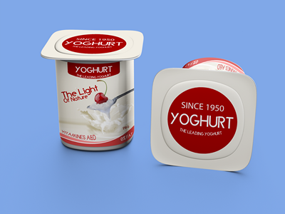酸奶包装样机