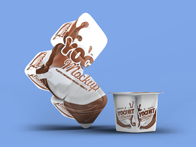 酸奶包装样机