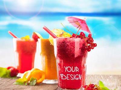 饮料杯饮品杯样机果汁杯