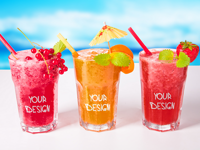 饮料杯饮品杯样机果汁杯