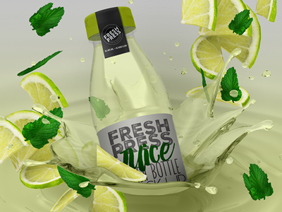 果汁包装包装瓶样机