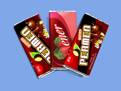 巧克力口香糖包装样机