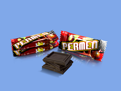 巧克力口香糖包装样机