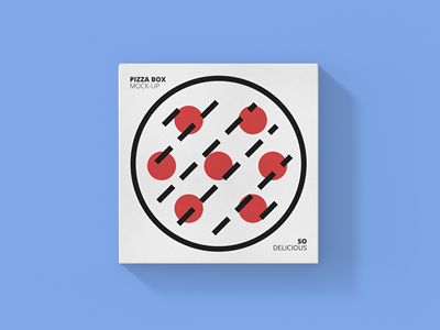 披萨面包面食包装样机