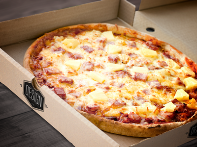 披萨面包面食包装样机