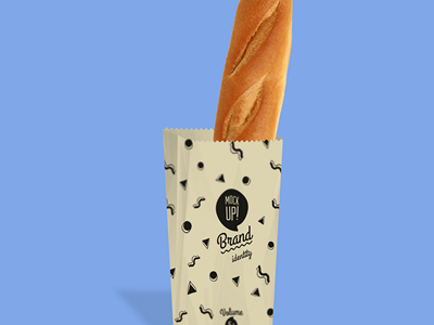 面包面食包装样机法棍面包