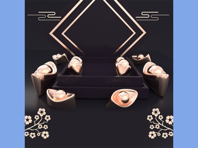 淘宝电商618双十一商品展示立体场景背景图