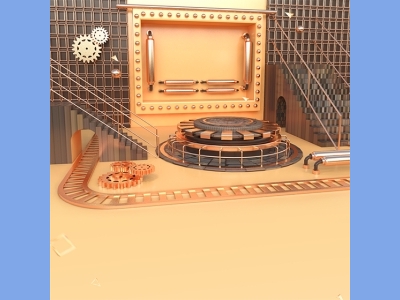 淘宝电商618双十一商品展示立体场景背景图