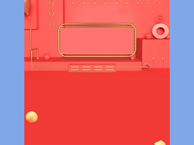 淘宝电商618双十一商品展示立体场景背景图