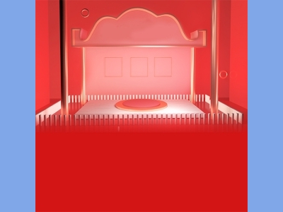 淘宝电商618双十一商品展示立体场景背景图