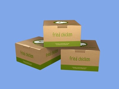 鸡块盒包装样机