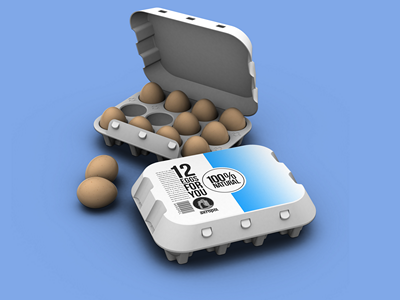 鸡蛋包装样机