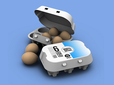 鸡蛋包装样机
