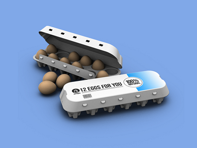 鸡蛋包装样机
