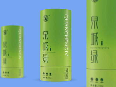 包装盒圆柱形包装样机