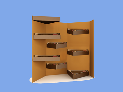 多层包装盒样机