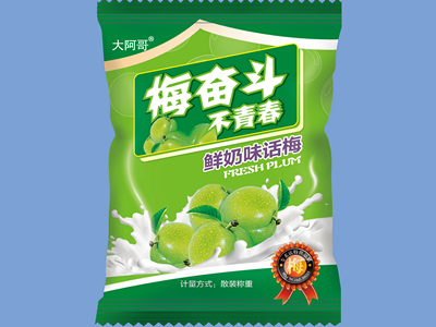 话梅包装袋样机