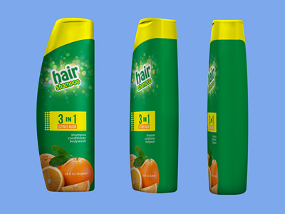 洗发水包装瓶样机