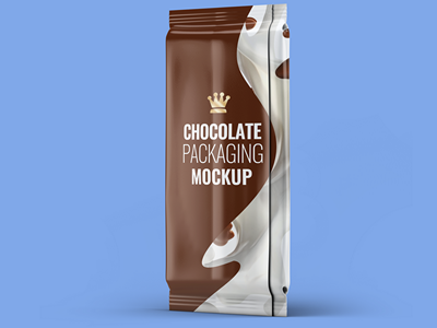 膨化食品饼干薯片包装袋智能样机巧克力