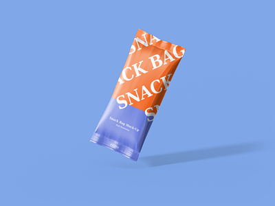 膨化食品饼干薯片包装袋智能样机