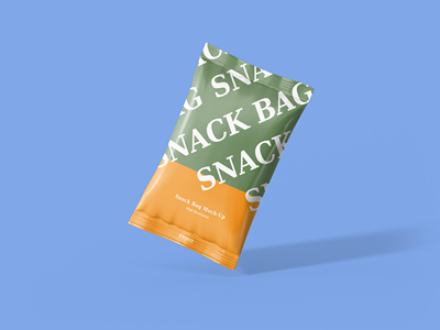 膨化食品饼干薯片包装袋智能样机