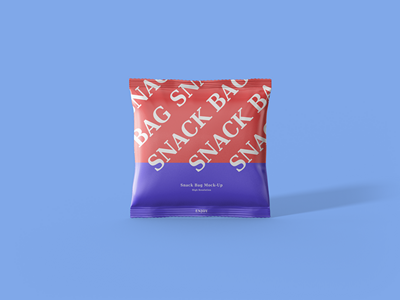 膨化食品饼干薯片包装袋智能样机