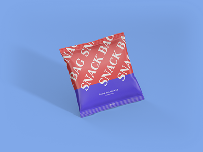 膨化食品饼干薯片包装袋智能样机