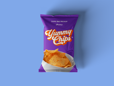 膨化食品饼干薯片包装袋智能样机