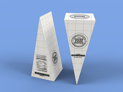 三角柱三角锥包装样机三明治包装