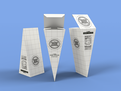 三角柱三角锥包装样机三明治包装