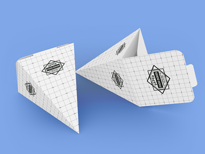 三角柱三角锥包装样机三明治包装
