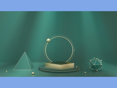 淘宝电商618双十一商品展示立体场景背景图C4D光影场景C4D格式