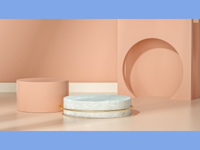 淘宝电商618双十一商品展示立体场景背景图C4D光影场景C4D格式