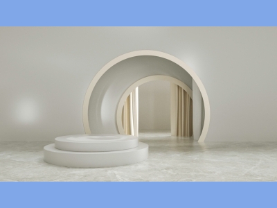 淘宝电商618双十一商品展示立体场景背景图C4D光影场景C4D格式