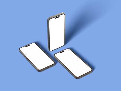 苹果iPhone14 Pro手机屏幕APP界面UI设计展示样机智能贴图PSD设计素材