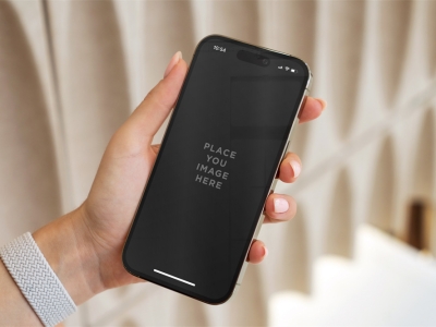 苹果iPhone14Pro手机屏幕UI界面使用场景展示样机智能贴图PSD设计素材