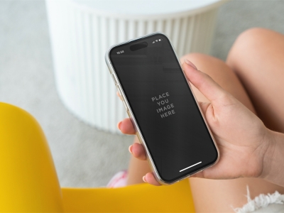 苹果iPhone14Pro手机屏幕UI界面使用场景展示样机智能贴图PSD设计素材