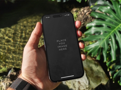 苹果iPhone14Pro手机屏幕UI界面使用场景展示样机智能贴图PSD设计素材