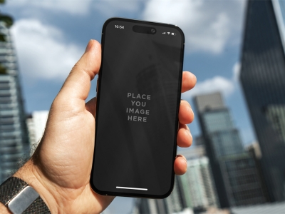 苹果iPhone14Pro手机屏幕UI界面使用场景展示样机智能贴图PSD设计素材