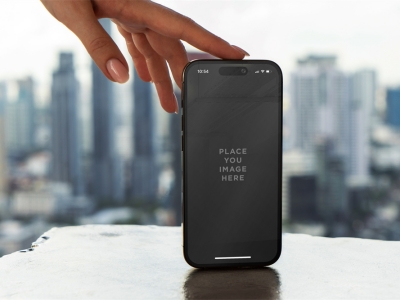 苹果iPhone14Pro手机屏幕UI界面使用场景展示样机智能贴图PSD设计素材