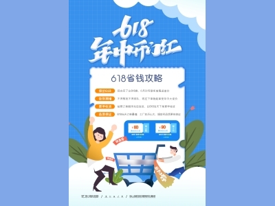 淘宝电商618海报psd素材