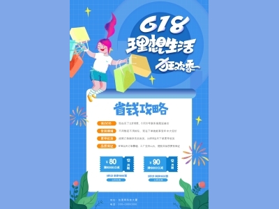 淘宝电商618海报psd素材