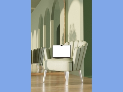 北欧极简苹果电脑手机设备屏幕展示场景样机智能贴图PSD设计素材