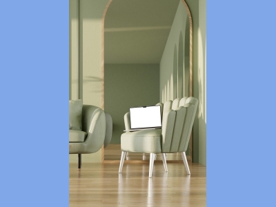 北欧极简苹果电脑手机设备屏幕展示场景样机智能贴图PSD设计素材