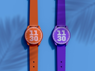 多款式智能手表屏幕设备UI界面展示场景样机智能贴图PSD设计素材