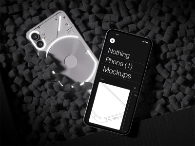 潮牌安卓手机打孔屏幕UI界面设计APP展示样机智能贴图PSD，sketch，fig模板素材