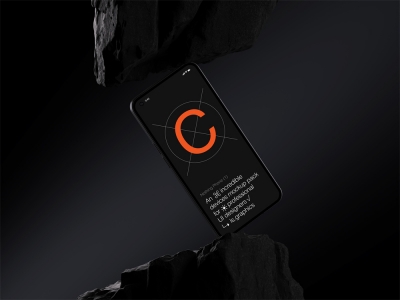 潮牌安卓手机打孔屏幕UI界面设计APP展示样机智能贴图PSD，sketch，fig模板素材