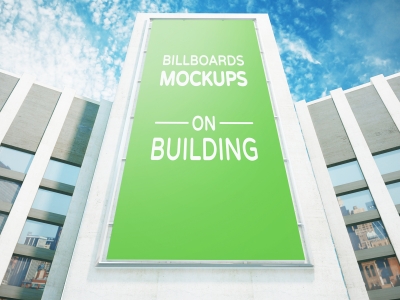 户外广告样机楼体广告楼宇广告灯箱巨幅广告